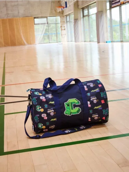 Reserved Geantă sport Minecraft bleumarin