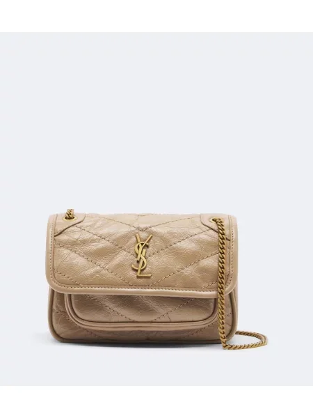 Geantă Saint Laurent din piele bej