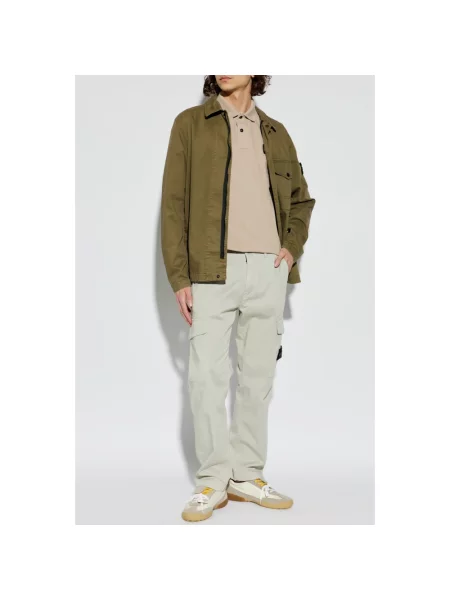 Koszulka polo Stone Island z kamieniami beżowa