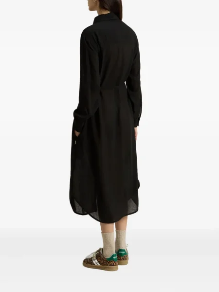 Kostiumas marškininė suknelė Woolrich iki kelių juoda