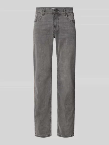 Jeansy o kroju slim fit z elastycznej mieszanki bawełny z szlufkami na pasek Review