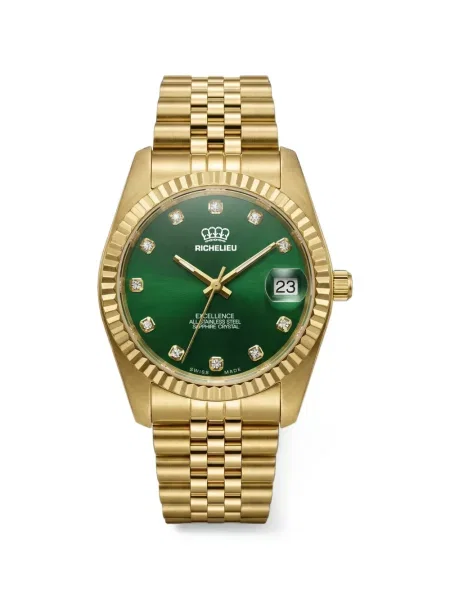 Ceas Richelieu Swiss clasic verde