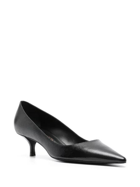 Czółenka Stuart Weitzman skórzana wsuwana czarna