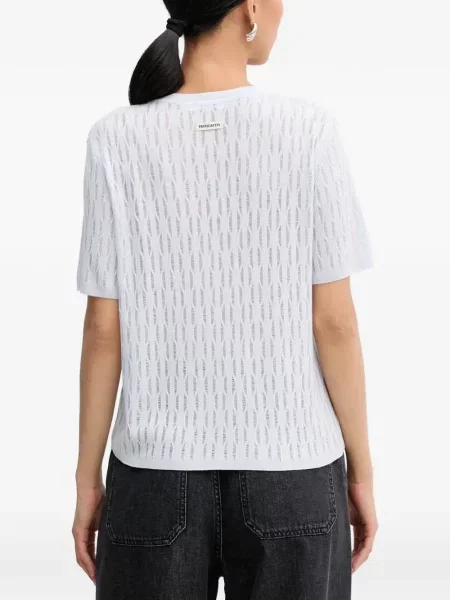 Tricou Patrizia Pepe scurt albastru
