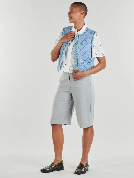Ujjatlan denim ruha Morgan kék