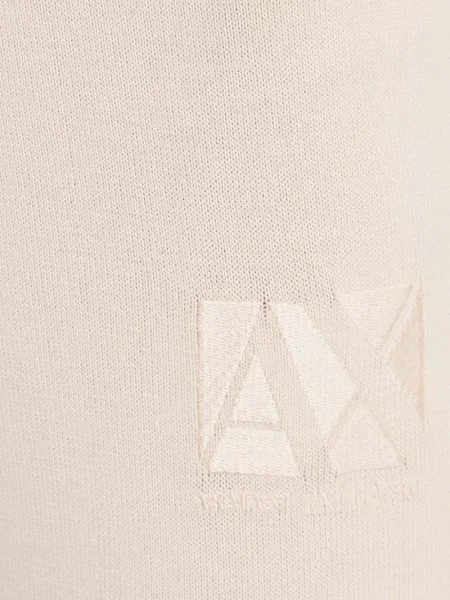 Pantaloni Armani Exchange cu broderie roz