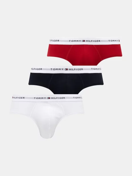 Tommy Hilfiger Underwear Nohavičky námornícka modrá / svetlosivá biela červená