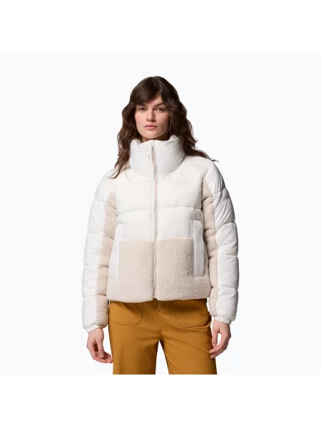Geacă hibrid pentru femei Columbia Leadbetter Point II Sherpa Hybrid sea salt/dark stone