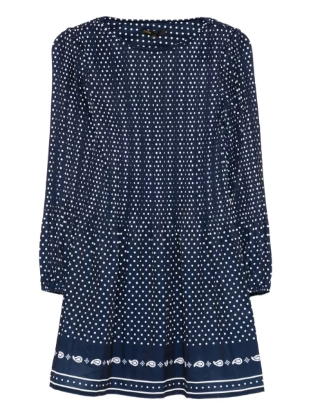 Rochie mini Maje cu buline de costum albastru