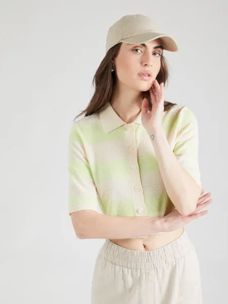 Modström Geacă tricotată Hollister / verde deschis bej