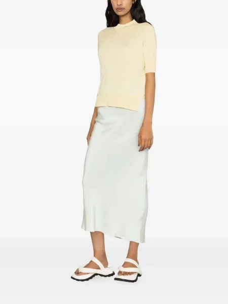 Кашмирена тениска Jil Sander жълто