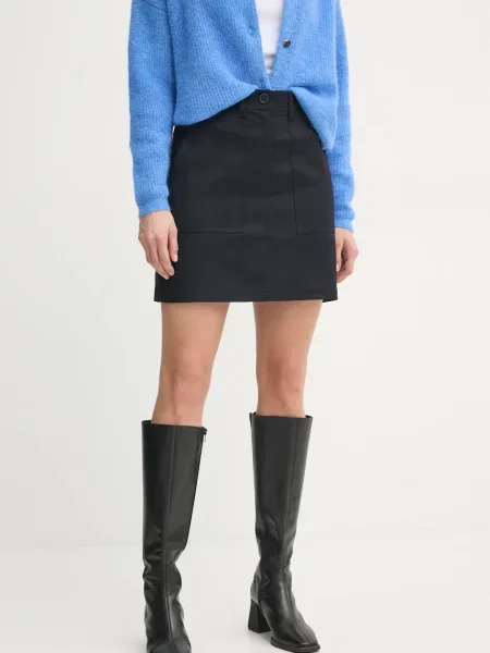 Marc O'Polo fustă bleumarin mini drept