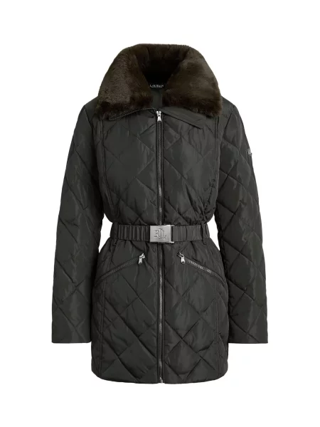 Lauren Ralph Lauren Geacă de primăvară-toamnă închis verde