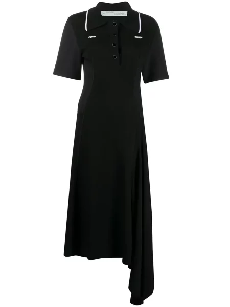 Rochie tip cămașă Off-white de costum alb