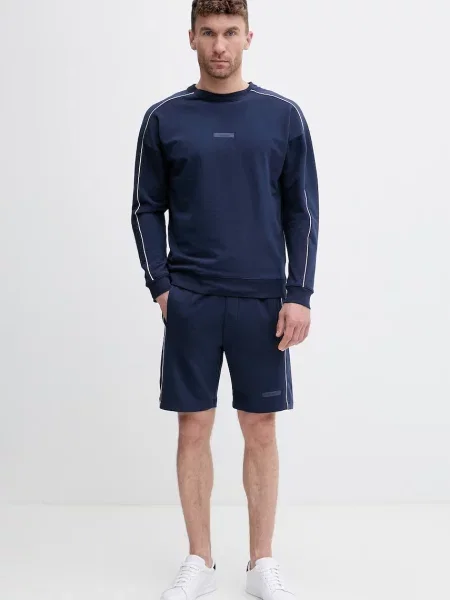 HUGO μπλούζα ανδρική με ελαστάν PALO SWEATSHIRT μπλε