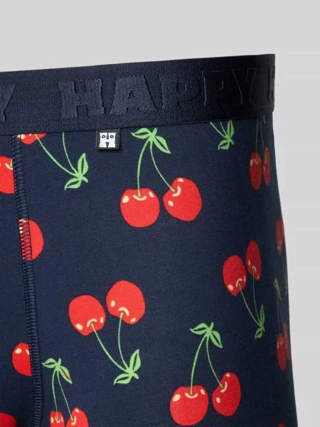 Bokserki z elastycznym z logo w zestawie 3 szt. Happy Socks granatowe
