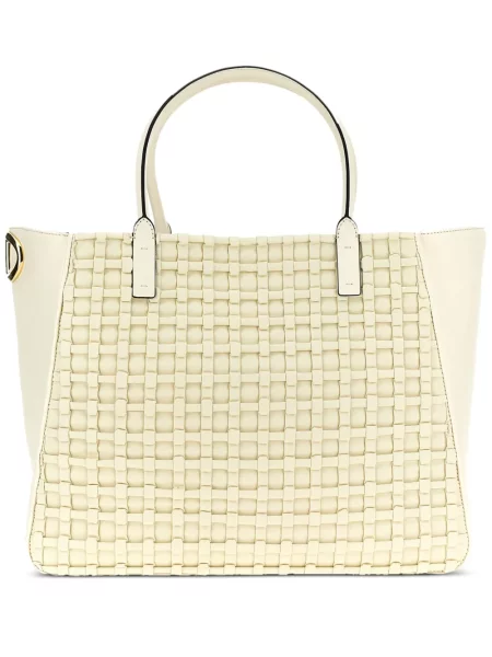 Geantă shopper Valentino Garavani alb
