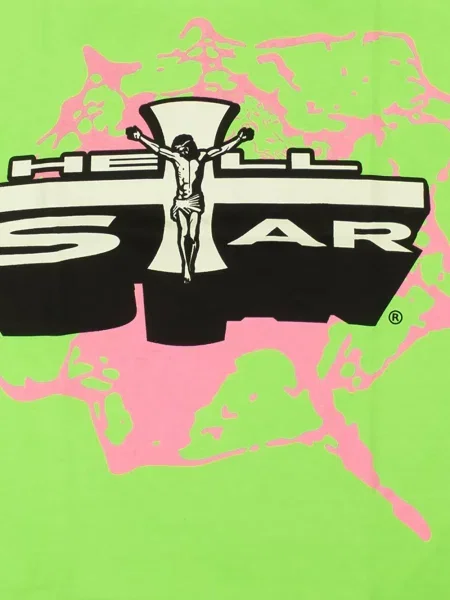 Tricou Hellstar cu imagine verde
