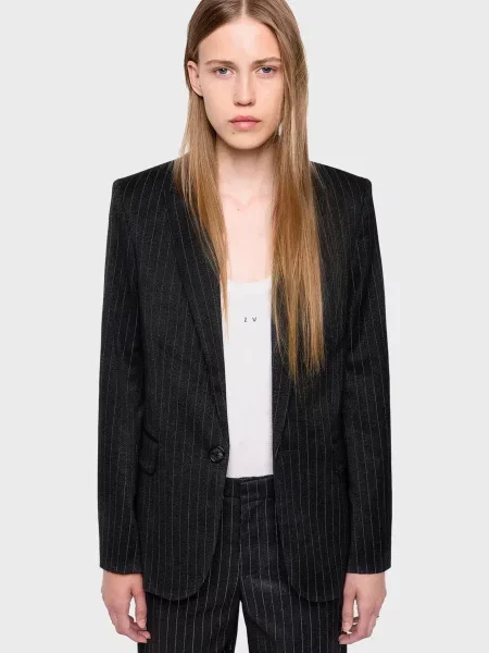 У смужку піджак Zadig&voltaire чорний
