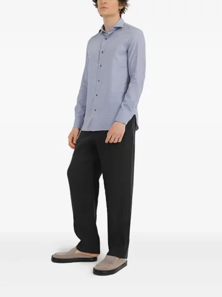 Cămașă Emporio Armani albastru