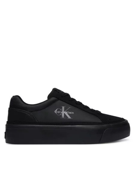 Calvin Klein Sneakers Vulc Flatf Laceup Ny-Su negru