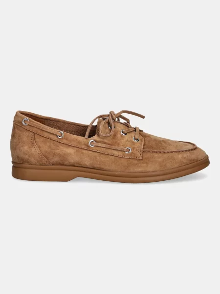 Замшеві мокасини Steve Madden Ports на плоскому ходу коричневий