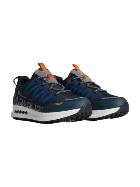 Sneakersy Napapijri skórzane niebieskie