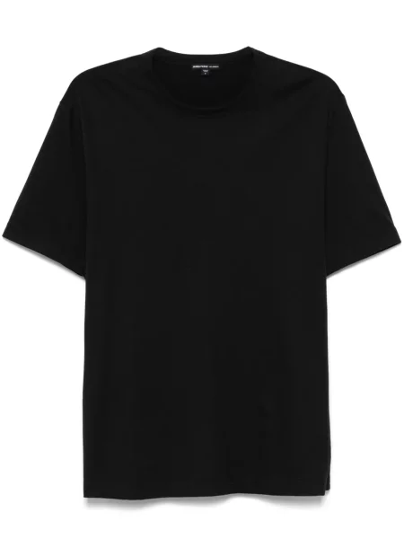 Tricou James Perse din jerseu cu decolteu rotund negru