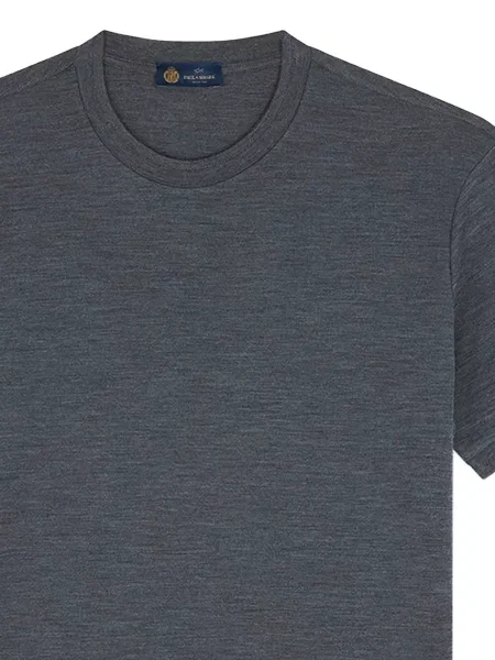 Tricou Paul & Shark cu decolteu rotund gri