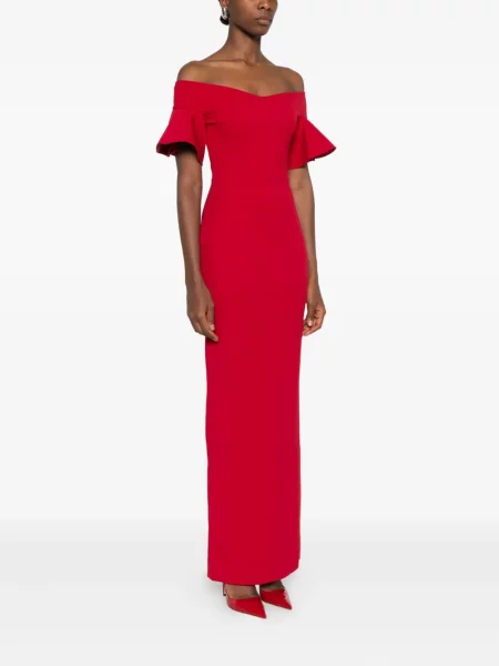 Rochie maxi Solace London de costum roșu
