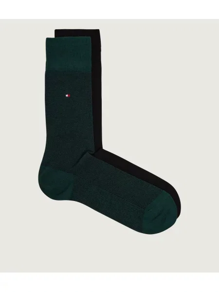 Tommy Hilfiger Șosete Birdseye verde