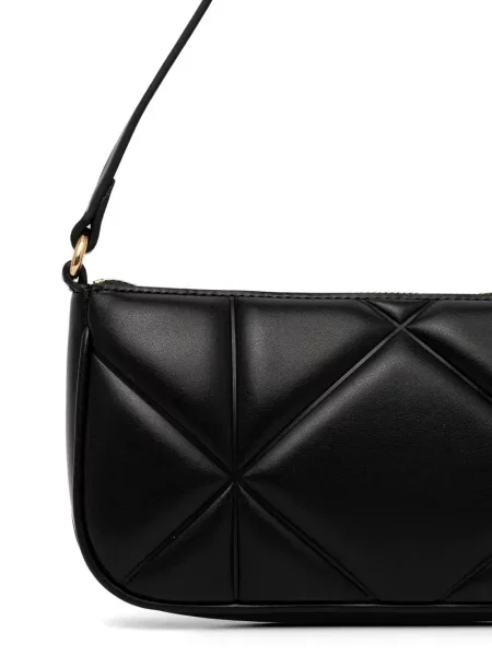 Torbica Love Moschino prošiven s autogramom crna