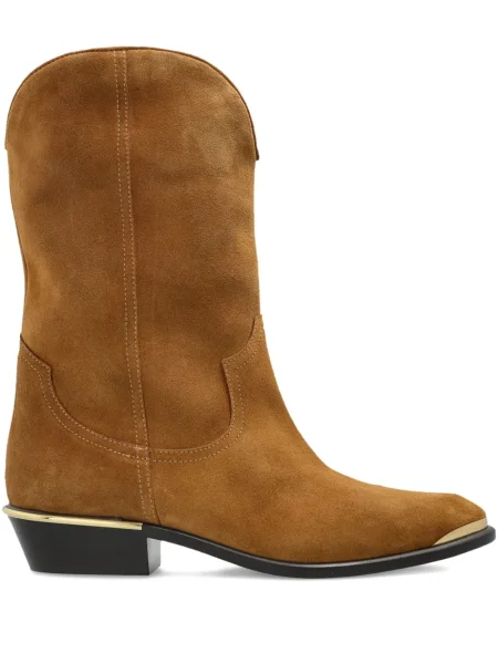 Botine Isabel Marant slip-on cowboy maro