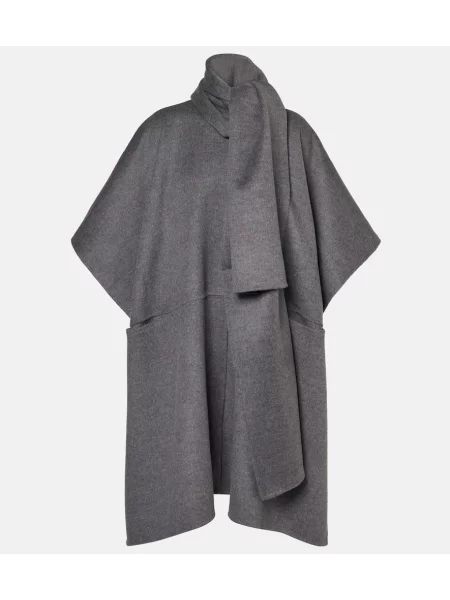 Palton Toteme de lână negru