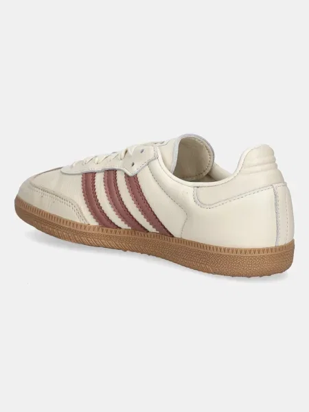 Kožené tenisky adidas Originals Samba Og béžové