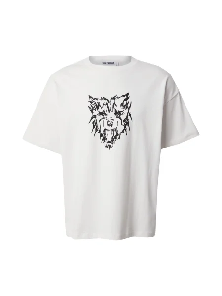 WEEKDAY Póló Great fekete fehér