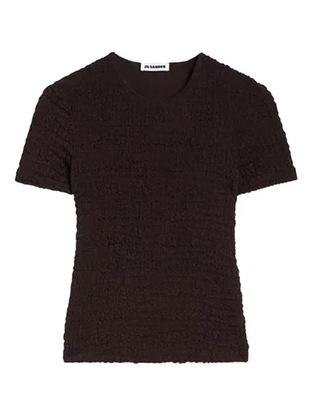 Pulover Jil Sander scurt maro