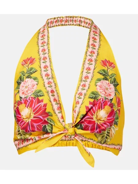 Top Farm Rio o krotszym kroju żółty