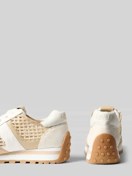 Sneakersy z naturalnej skóry model DANI' Lauren Ralph Lauren białe