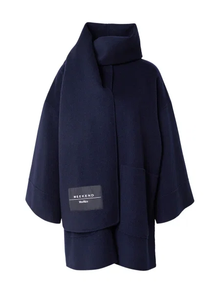 Weekend Max Mara Palton de primăvară-toamnă FULCRO închis albastru