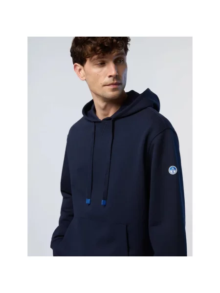 Bluza z kapturem North Sails z kapturem niebieska
