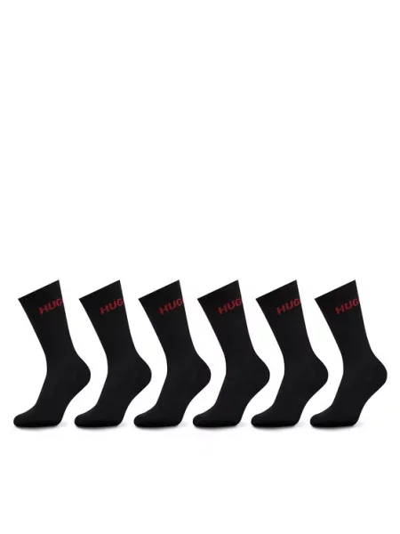 HUGO Duge čarape crna