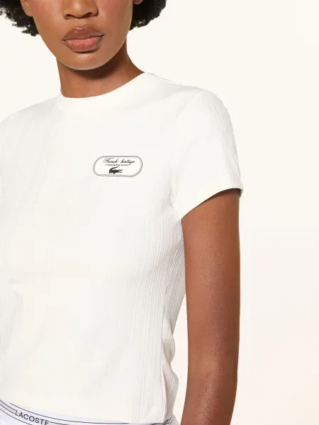 Lacoste Funkční Tričko bílá