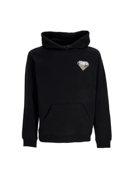 Bluza z kapturem Iuter z kapturem z logo czarna