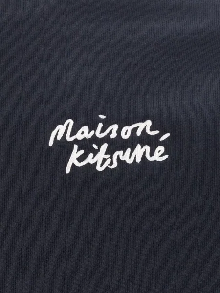 Hoodie Maison Kitsuné με κέντημα μπλε