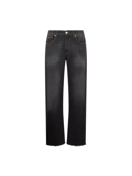 Jeansy straight leg Gcds czarne