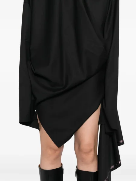 Rochie Gaze De Lin de costum negru