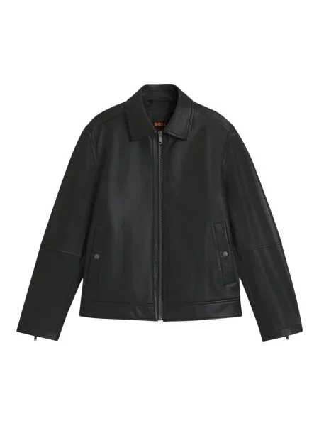 Кожено яке Boss черно