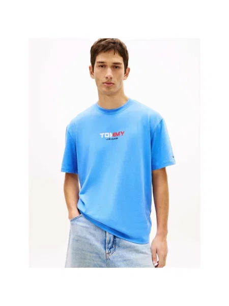Tricou Tommy Jeans albastru