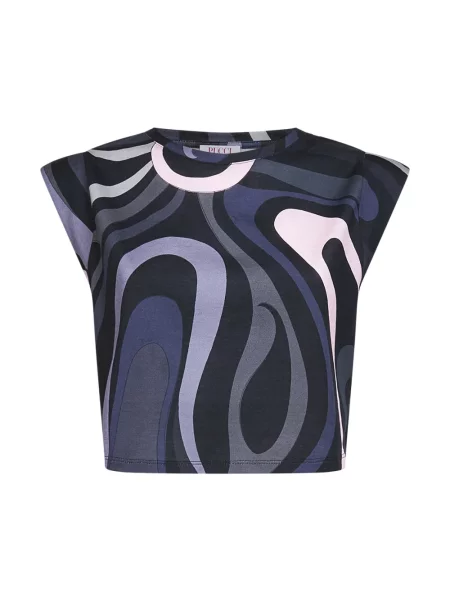 Krótki wielobarwność top Pucci